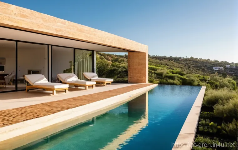 친환경 건축 설계 가이드북 리뷰 - **A Modern Ecological Villa at Sunset in the Algarve**
    A stunning, contemporary ecological villa...