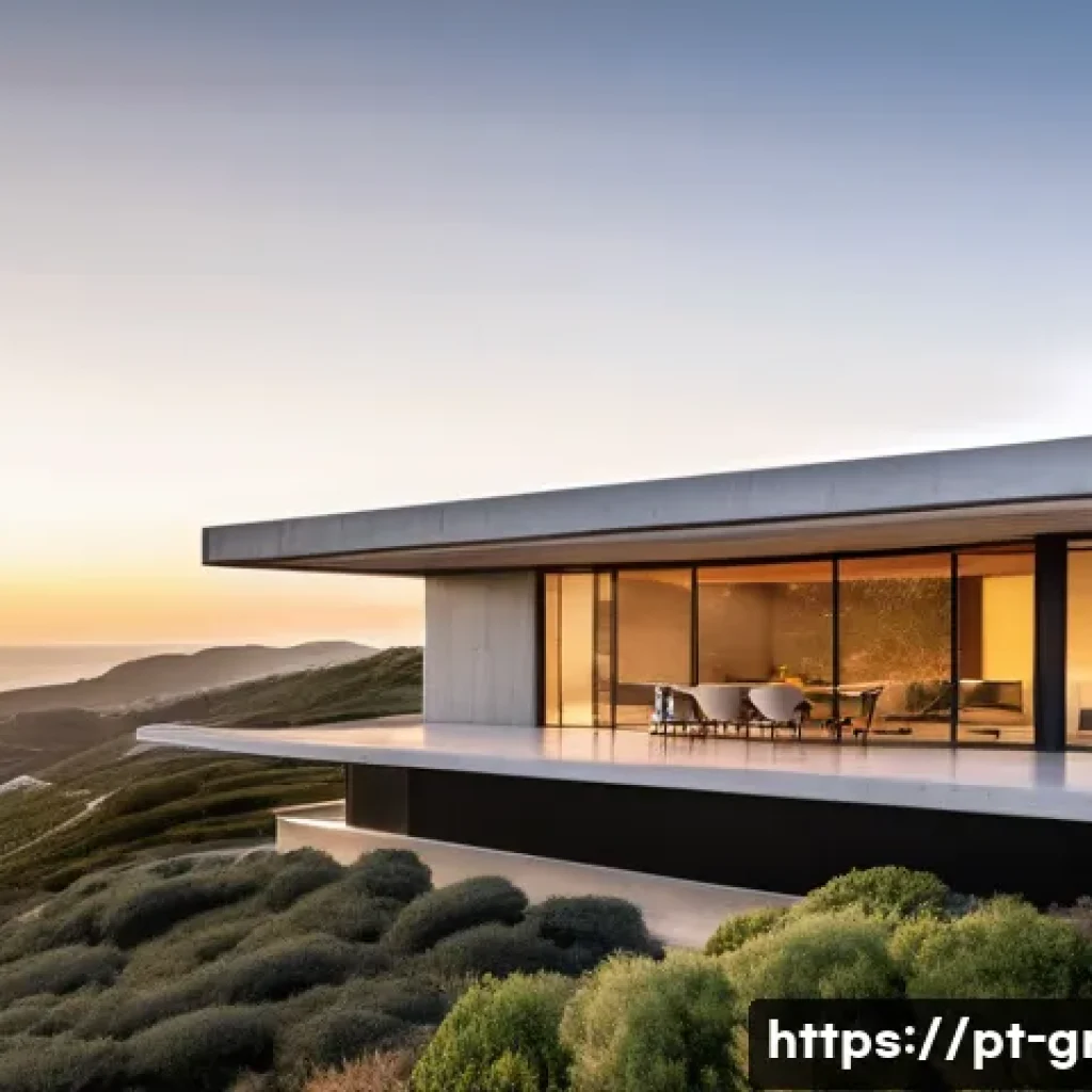 친환경 건축과 지속가능한 디자인 - **Prompt:** An exterior architectural render of a stunning, modern sustainable family home situated ...